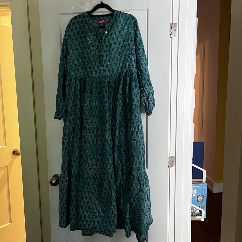 Gorgeous Indian Hand Block Cotton Maxi Dress
